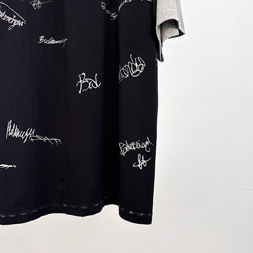 バレンシアガ Balenciaga サイン入り半袖Tシャツ