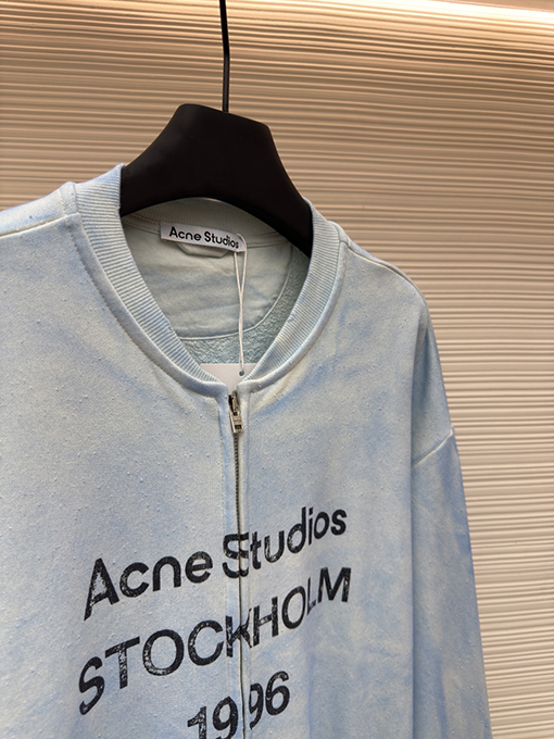 アクネストゥディオズスーパーコピー プリントされた古いジッパーパーカー