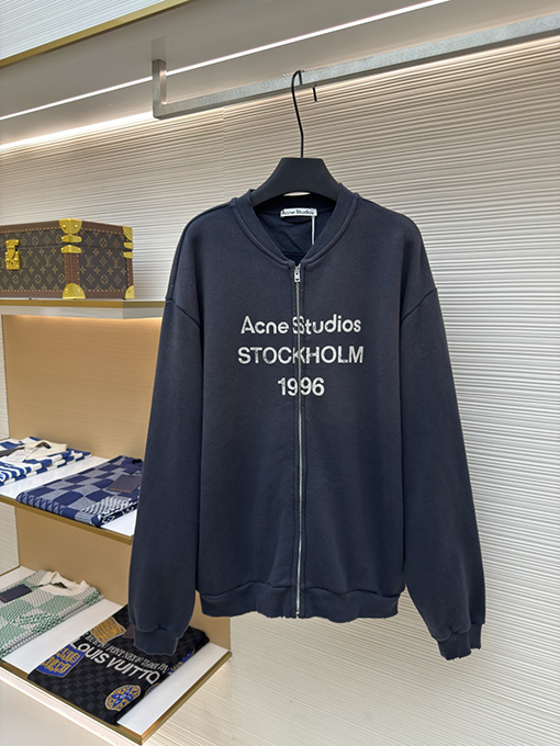 アクネストゥディオズスーパーコピー プリントされた古いジッパーパーカー