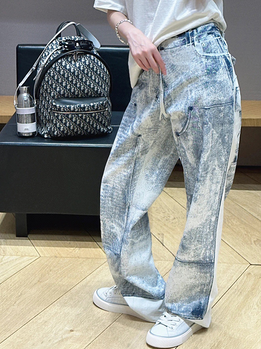 ディオール ファッション仮面プリントパンツ