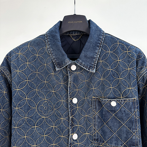 ルイヴィトン ファッション刺繍デニムジャケット