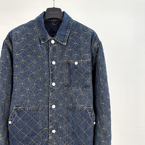 ルイヴィトン ファッション刺繍デニムジャケット