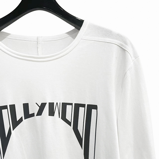 リックオウエンス ハイストリートダーク風ゆったり長袖Tシャツ
