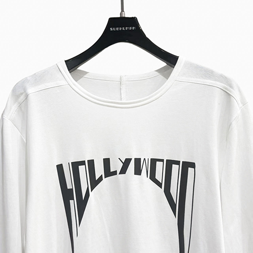 リックオウエンス ハイストリートダーク風ゆったり長袖Tシャツ