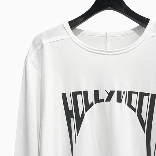 リックオウエンス ハイストリートダーク風ゆったり長袖Tシャツ