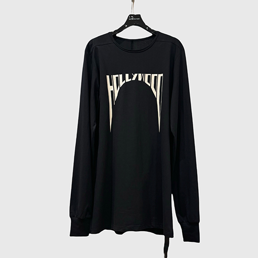 リックオウエンス ハイストリートダーク風ゆったり長袖Tシャツ