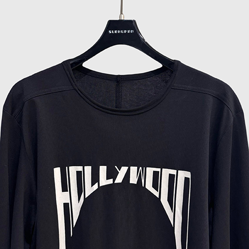 リックオウエンス ハイストリートダーク風ゆったり長袖Tシャツ
