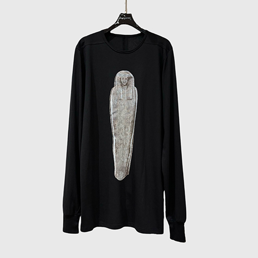 リックオウエンススーパーコピー 新しいゆったりとした暗い風の長袖tシャツ