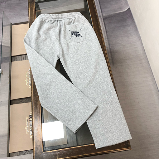 ディオールコピー新しい前後刺繍ロゴストレートパンツ