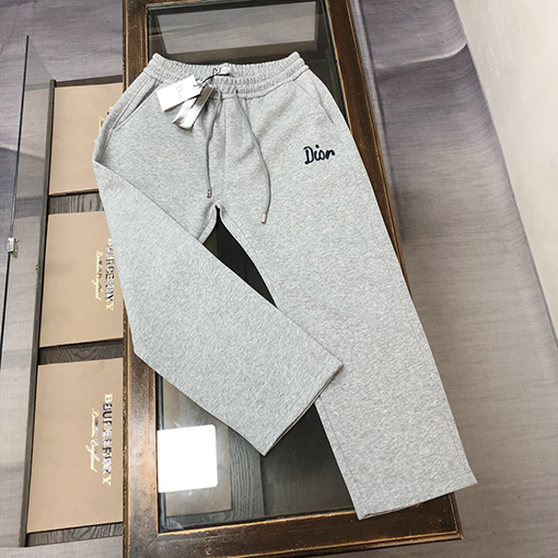 ディオールコピー新しい前後刺繍ロゴストレートパンツ