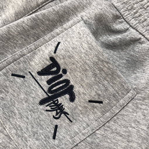 ディオールコピー新しい前後刺繍ロゴストレートパンツ