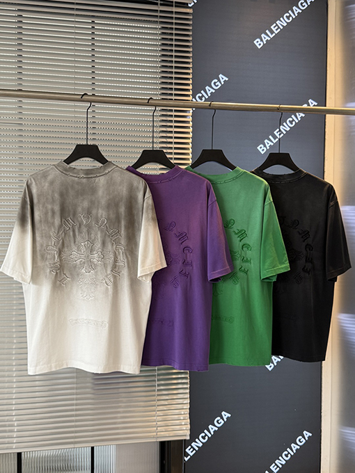 クロムハーツ クロスステッカー刺繍半袖Tシャツ