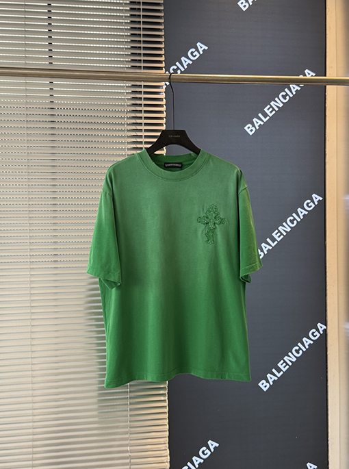 クロムハーツ クロスステッカー刺繍半袖Tシャツ