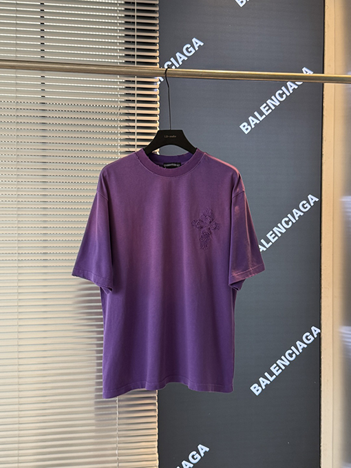 クロムハーツ クロスステッカー刺繍半袖Tシャツ