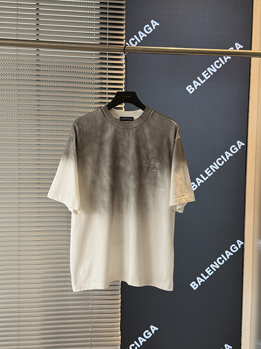 クロムハーツ クロスステッカー刺繍半袖Tシャツ
