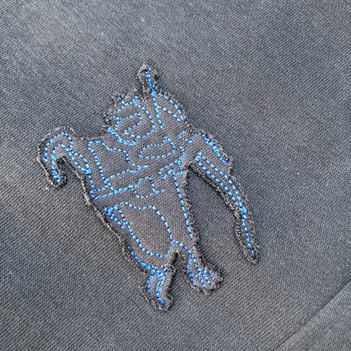 バーバリー刺繍軍馬ラベルパンツ