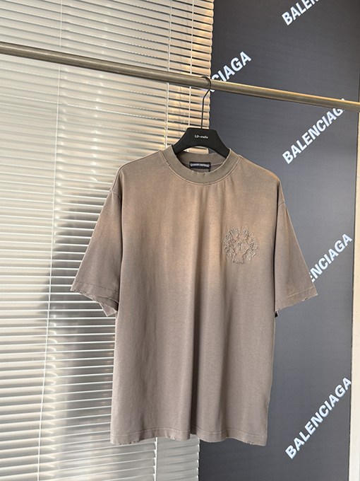 クロムハーツ クロスステッカー刺繍カップル半袖Tシャツ