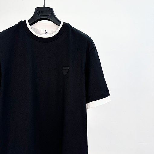 プラダ ファッション偽2枚半袖Tシャツ