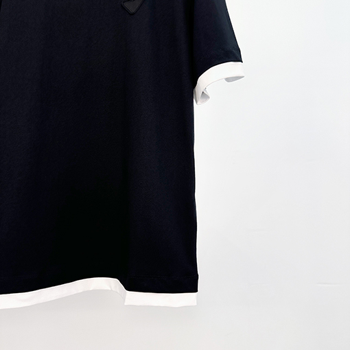 プラダ ファッション偽2枚半袖Tシャツ