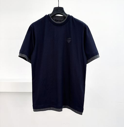 プラダ ファッション偽2枚半袖Tシャツ
