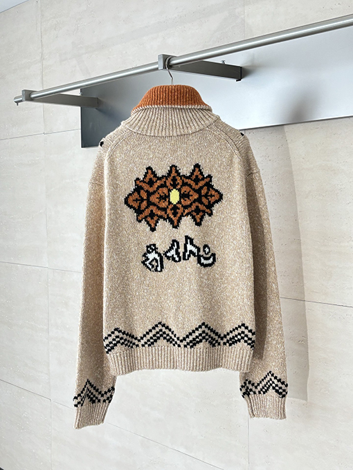 ルイヴィトン Nigo コラボロブスターとウールのニットジッパージャケット