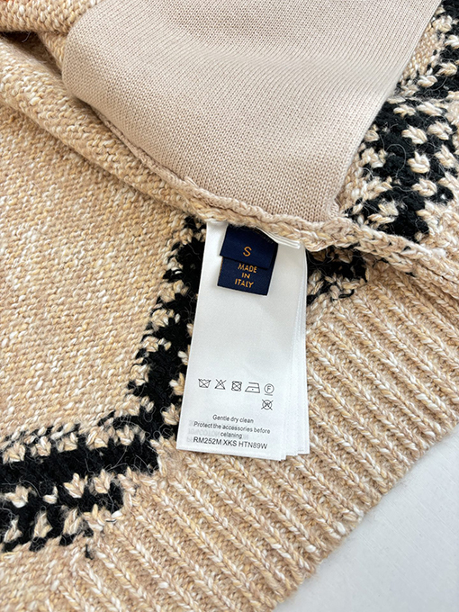 ルイヴィトン Nigo コラボロブスターとウールのニットジッパージャケット