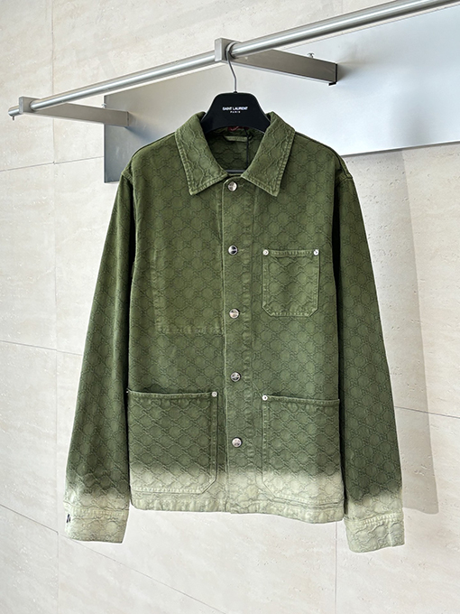 グッチ ダブルGジャカードカラーデニムジャケット