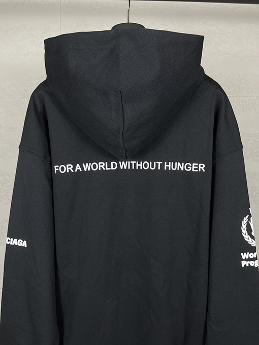 バレンシアガ WFP コラボレーションフォームプリントフード付きジッパーパーカー