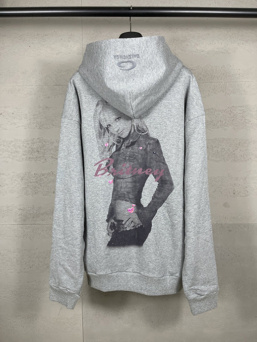 バレンシアガ Music × Britney Series 限定版フード付きジッパーパーカー