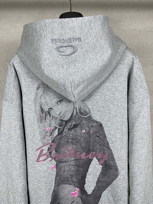 バレンシアガ Music × Britney Series 限定版フード付きジッパーパーカー