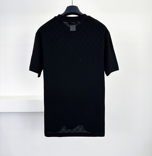 ルイヴィトン チェック柄ビーズ半袖Tシャツ