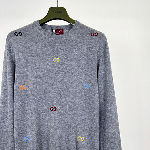 グッチ 新しいファッションカラージャカードニット