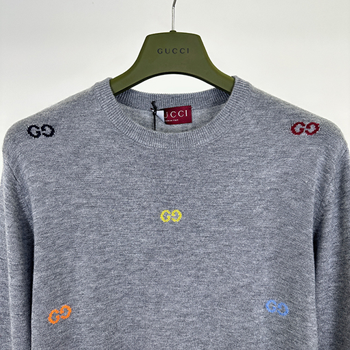 グッチ 新しいファッションカラージャカードニット