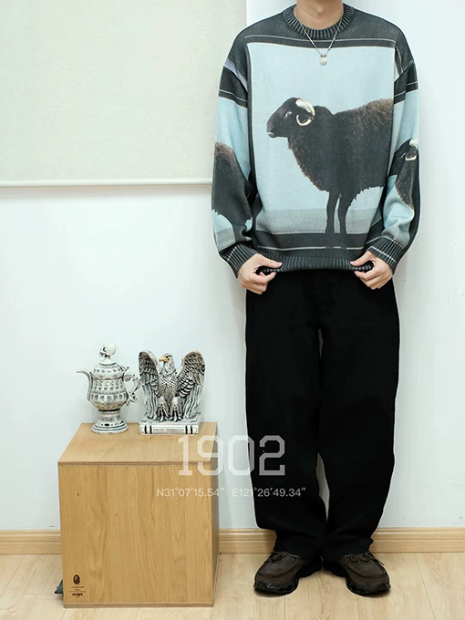 シュプリームコピー コラボレーション SWEATER ブラックヴィンテージプルオーバーセーター