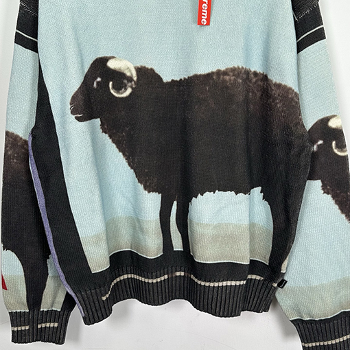 シュプリームコピー コラボレーション SWEATER ブラックヴィンテージプルオーバーセーター