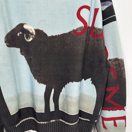 シュプリームコピー コラボレーション SWEATER ブラックヴィンテージプルオーバーセーター