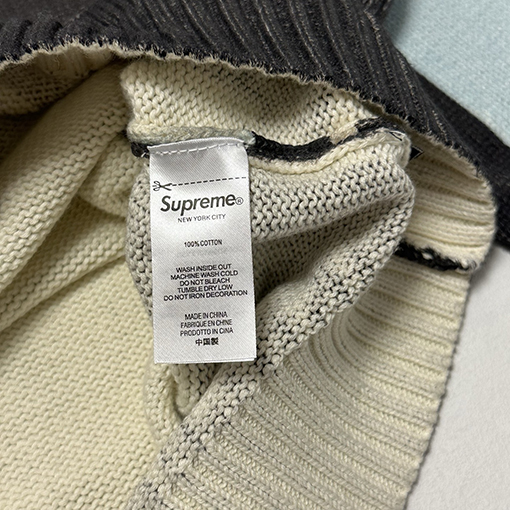 シュプリームコピー コラボレーション SWEATER ブラックヴィンテージプルオーバーセーター