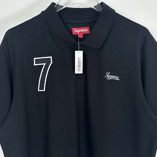 シュプリームコピー Cursive Supreme 刺繍ファッション柄半袖ポロシャツ