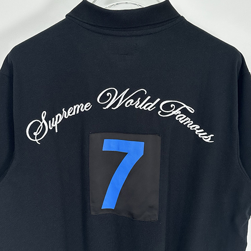 シュプリームコピー Cursive Supreme 刺繍ファッション柄半袖ポロシャツ