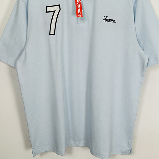 シュプリームコピー Cursive Supreme 刺繍ファッション柄半袖ポロシャツ
