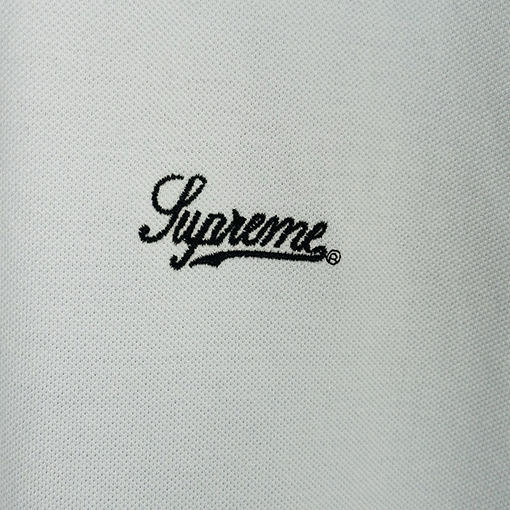 シュプリームコピー Cursive Supreme 刺繍ファッション柄半袖ポロシャツ