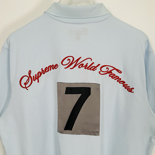 シュプリームコピー Cursive Supreme 刺繍ファッション柄半袖ポロシャツ
