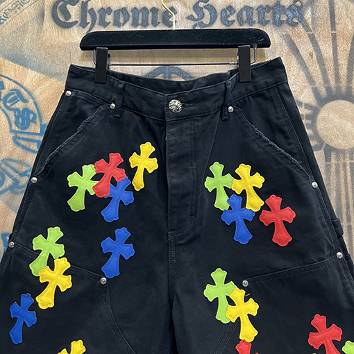 クロムハーツ Vintage Levis カラークロスステッチ限定デニムパンツ