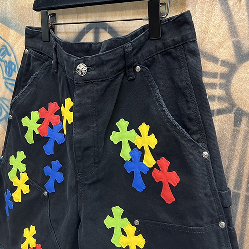 クロムハーツ Vintage Levis カラークロスステッチ限定デニムパンツ