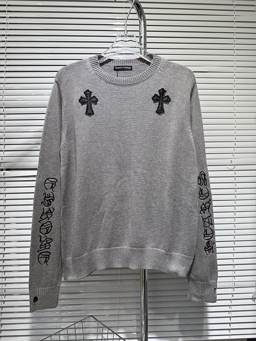 クロムハーツ ファッション織りシルクコットンニットセーター