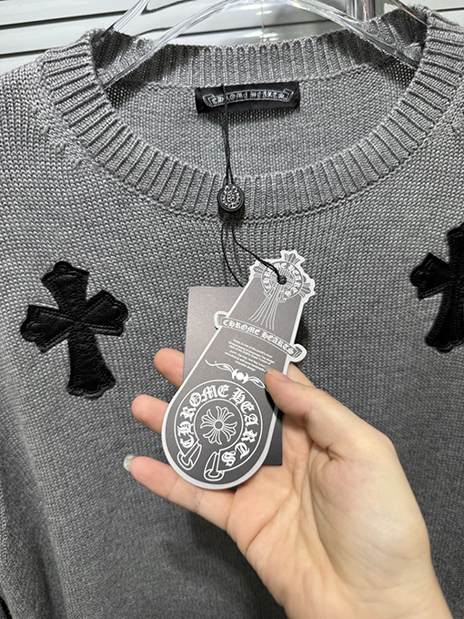 クロムハーツ ファッション織りシルクコットンニットセーター