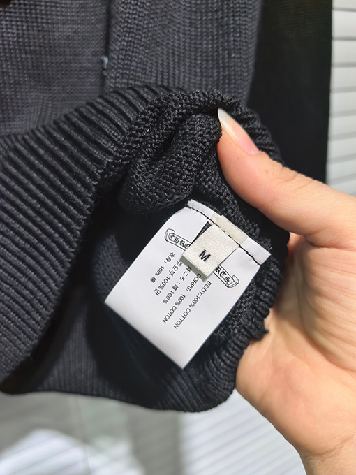 クロムハーツ ショーモデルの輸入織りシルク綿ニットセーター