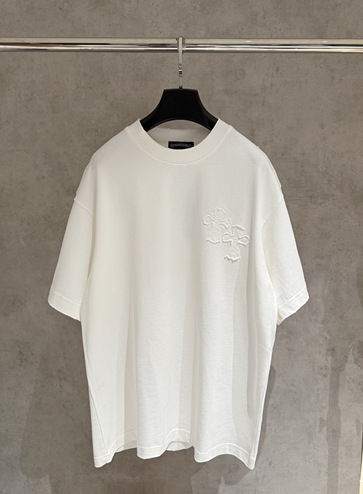 クロムハーツスーパーコピー 新しい布刺繍半袖Tシャツ