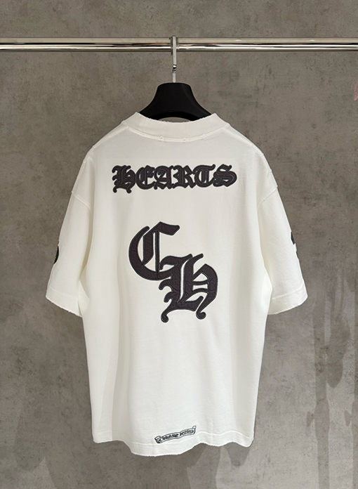 クロムハーツ 新しい布刺繍クラシック半袖Tシャツ