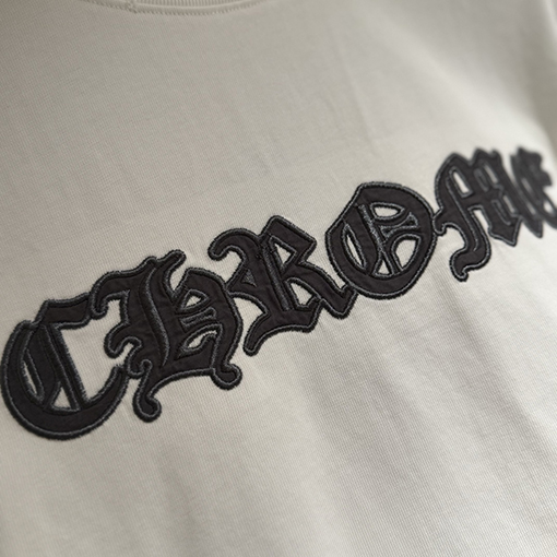 クロムハーツ 新しい布刺繍クラシック半袖Tシャツ